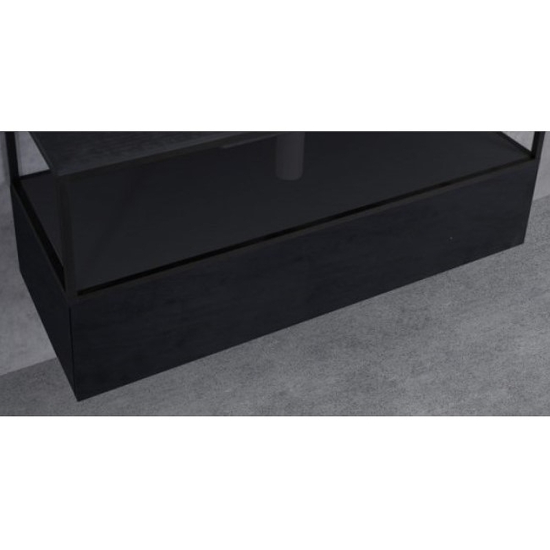 Тумба Cezares Cadro CADRO-120-1C-SO-NR-BLUM 120 см (чёрный матовый) подвесная