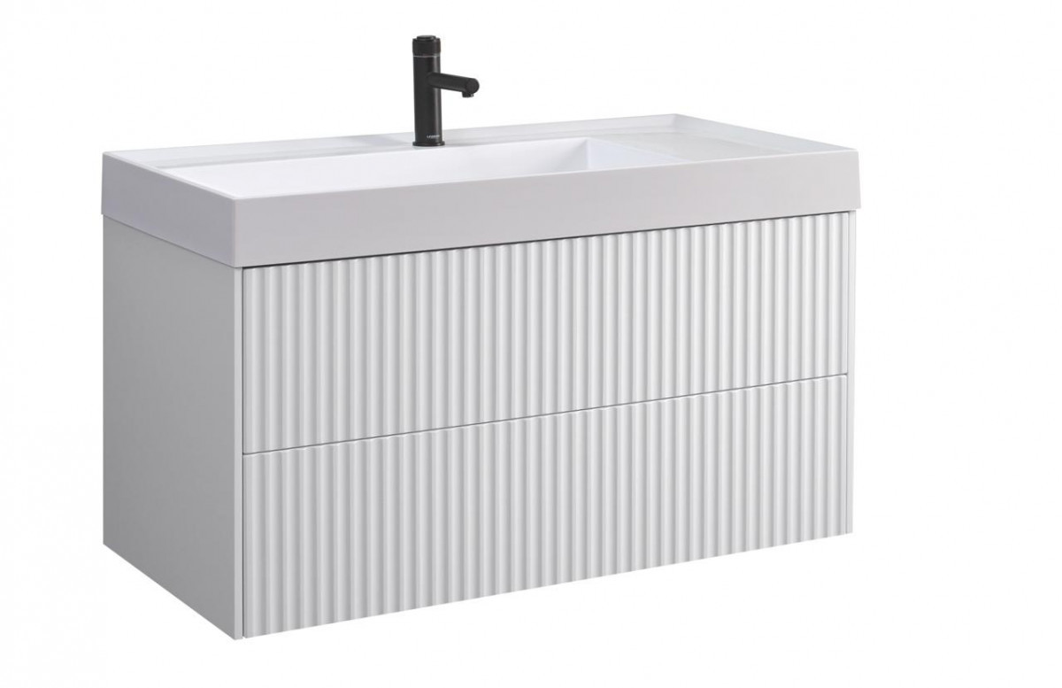 Тумба под раковину Belux Сиртаки НП 100-02 4810924269744 100 см (белый матовый) подвесная