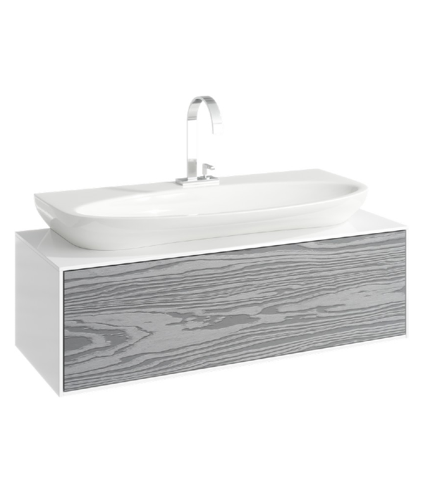 Тумба под раковину Aqwella Genesis GEN0110MG 100 см (серый) подвесная