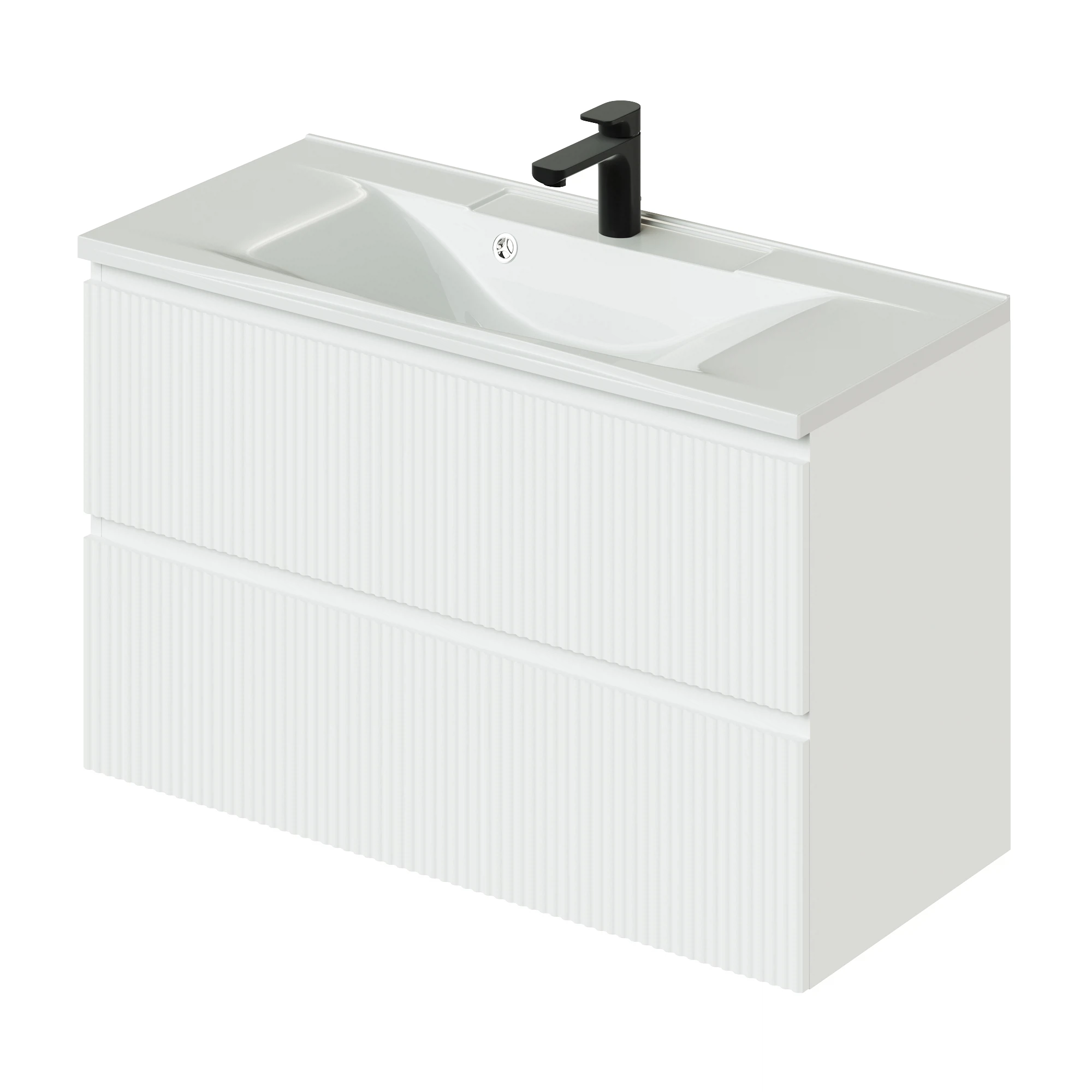 Тумба с раковиной Итана Kate 4657810331327 100 см (бланж) подвесная