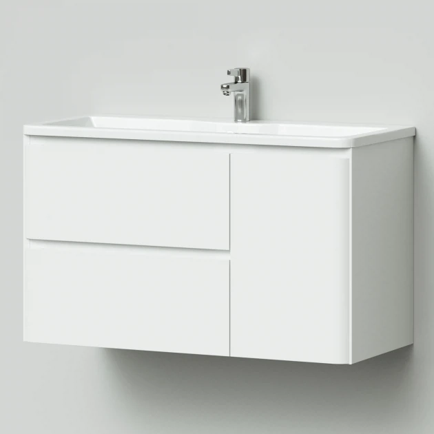 Тумба с раковиной Итана Roberto 4657792952107 100 см (белый) подвесная