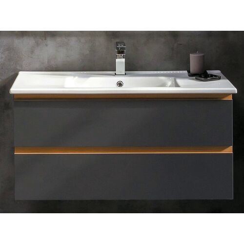 Тумба под раковину ArmadiArt Capolda 849-100-A 100 см (антрацит)