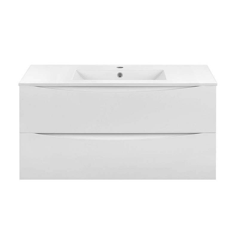 Тумба под раковину Vincea Mia VMC-2MC100GW 100 cм (G.White) подвесная