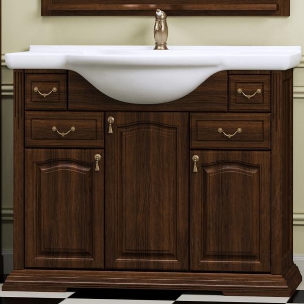 Тумба под раковину Opadiris Риспекто Z0000001784 100 см (орех антикварный) напольная