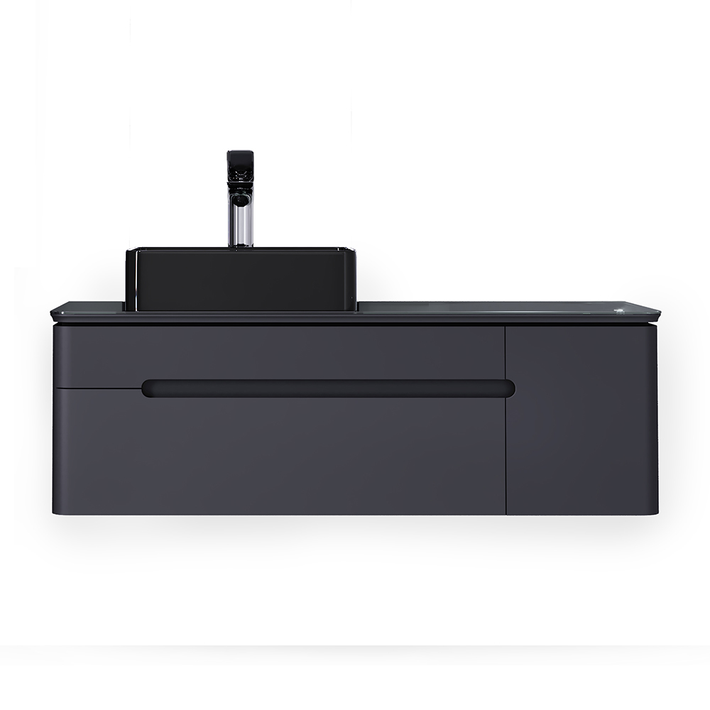 Тумба под раковину Jorno Shine Shi.01.120/P/A 120 см (антрацит)