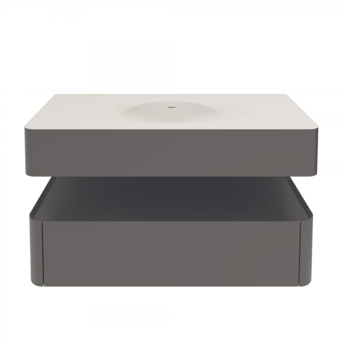 Тумба под раковину Vincea Caprise VMC-4CA100MG 100 cм (серый матовый) подвесная