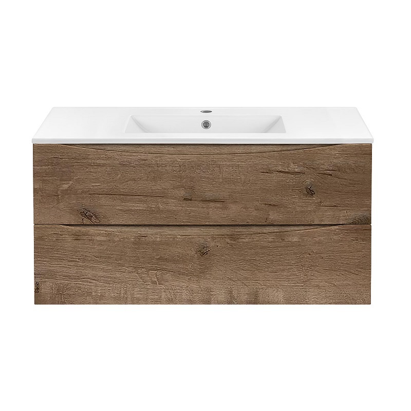 Тумба под раковину Vincea Mia VMC-2MC100VO 100 cм (V.Oak) подвесная