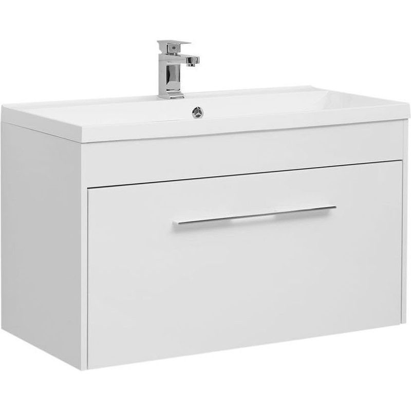 Тумба под раковину Aquanet Августа 274142 100 см (белый) подвесная