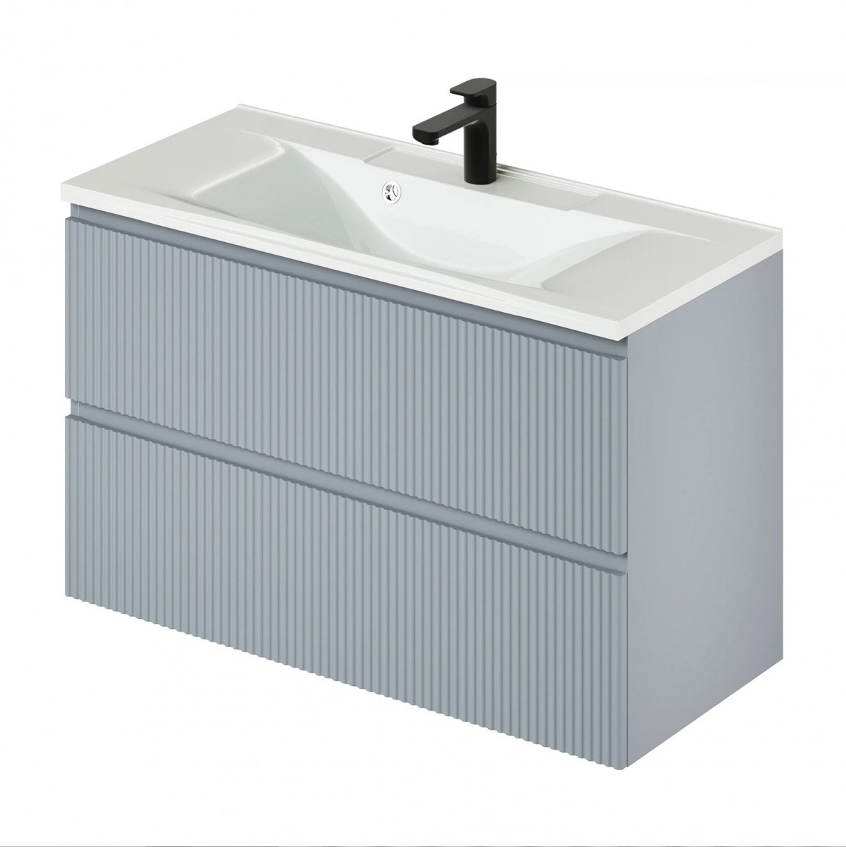 Тумба с раковиной Итана Kate 4657810336551 100 см (green wood) подвесная