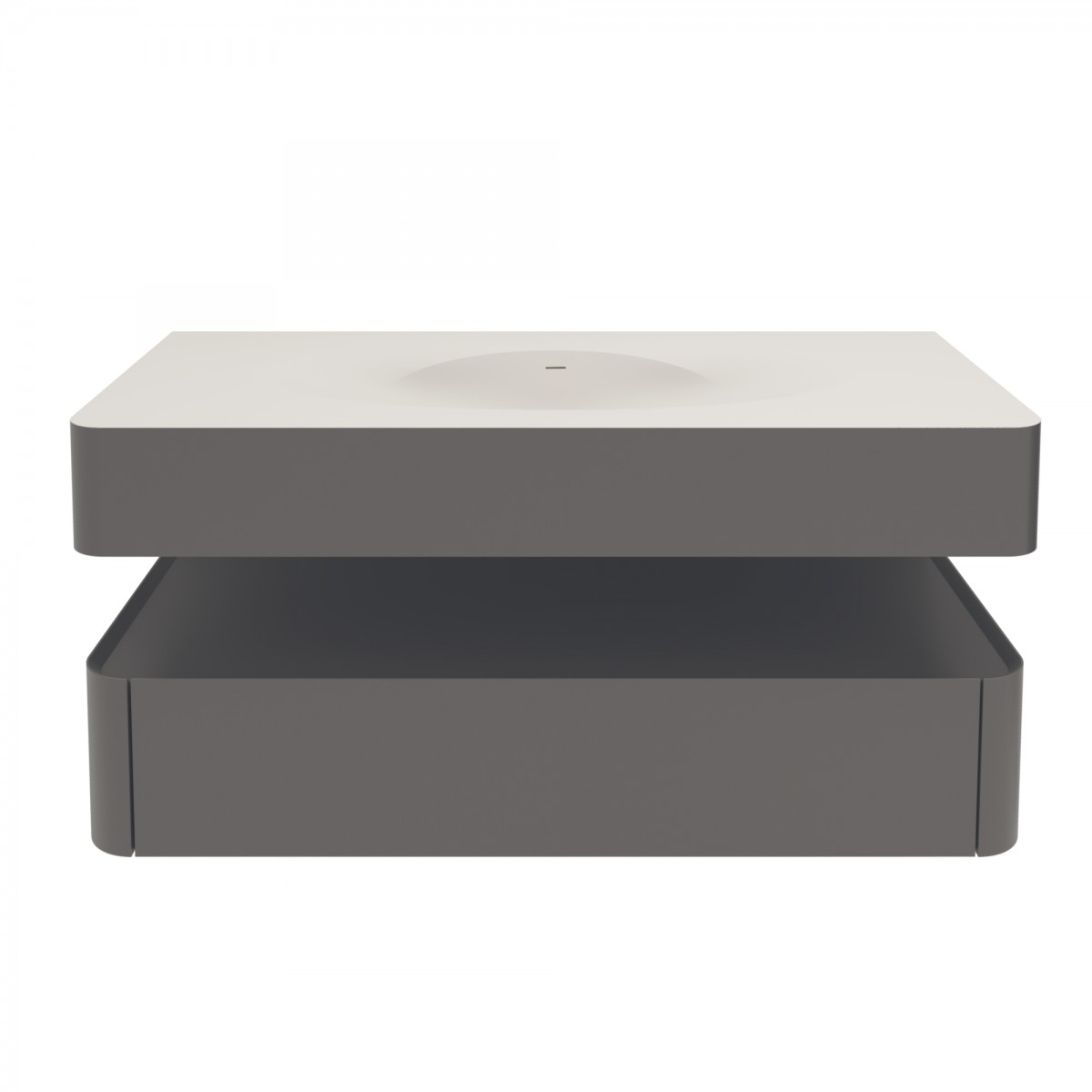 Тумба под раковину Vincea Caprise VMC-4CA120MG 120 cм (серый матовый) подвесная