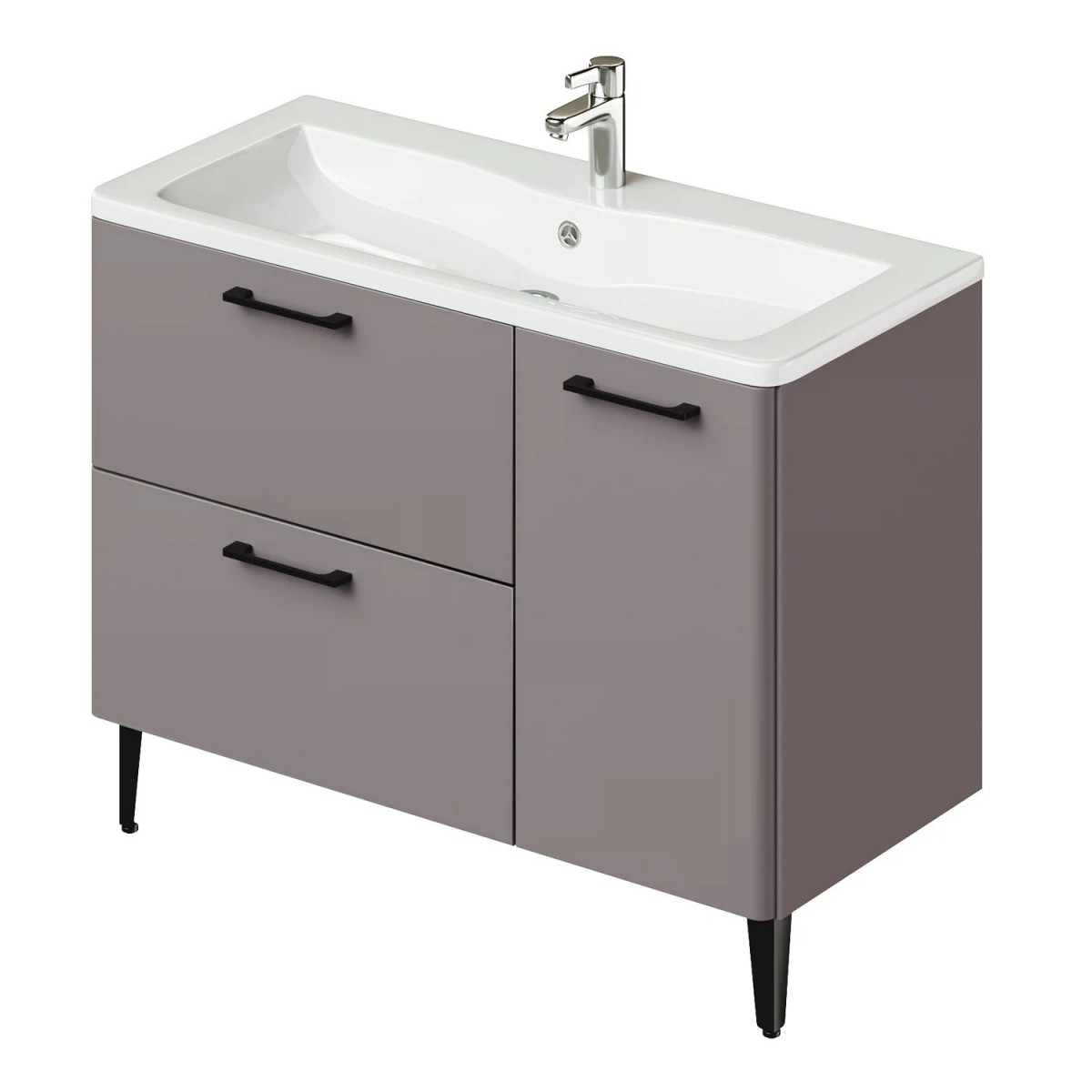 Тумба с раковиной Итана Nais 2.0 4657810334915 100 см (амаретти) напольная