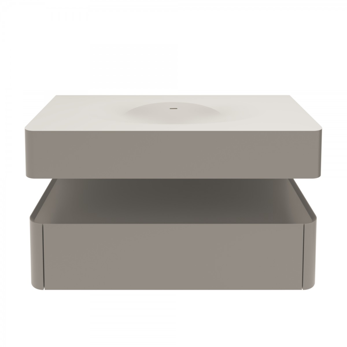 Тумба под раковину Vincea Caprise VMC-4CA100MLG 100 cм (светло-серый матовый) подвесная