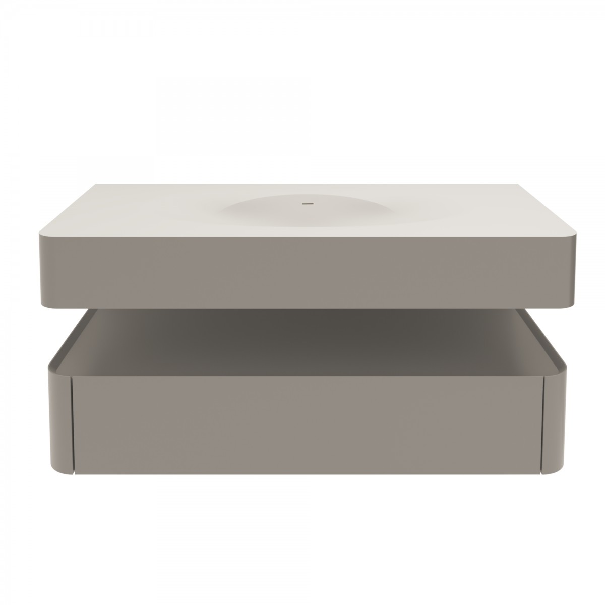 Тумба под раковину Vincea Caprise VMC-4CA120MLG 120 cм (светло-серый матовый) подвесная