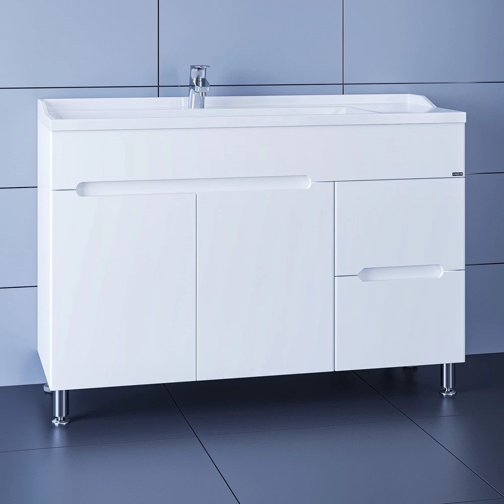 Тумба под раковину СанТа Лондон-120 224031 120 см (белый) напольная