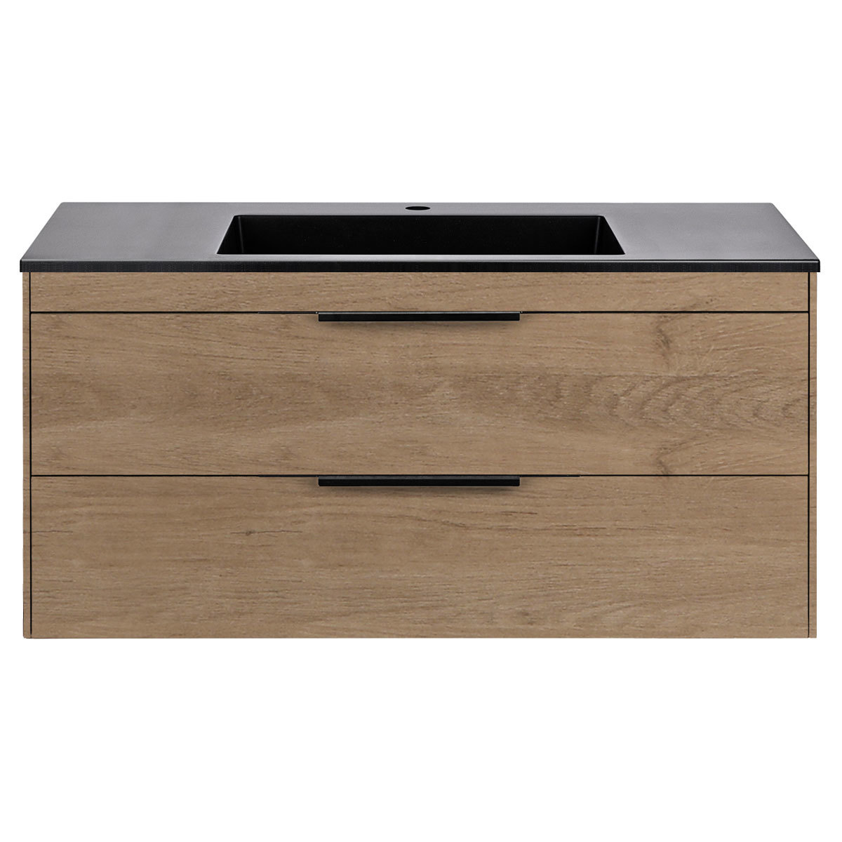 Тумба под раковину Vincea Chiara 2D VMC-2C2100NO 100 cм (N.Oak) подвесная