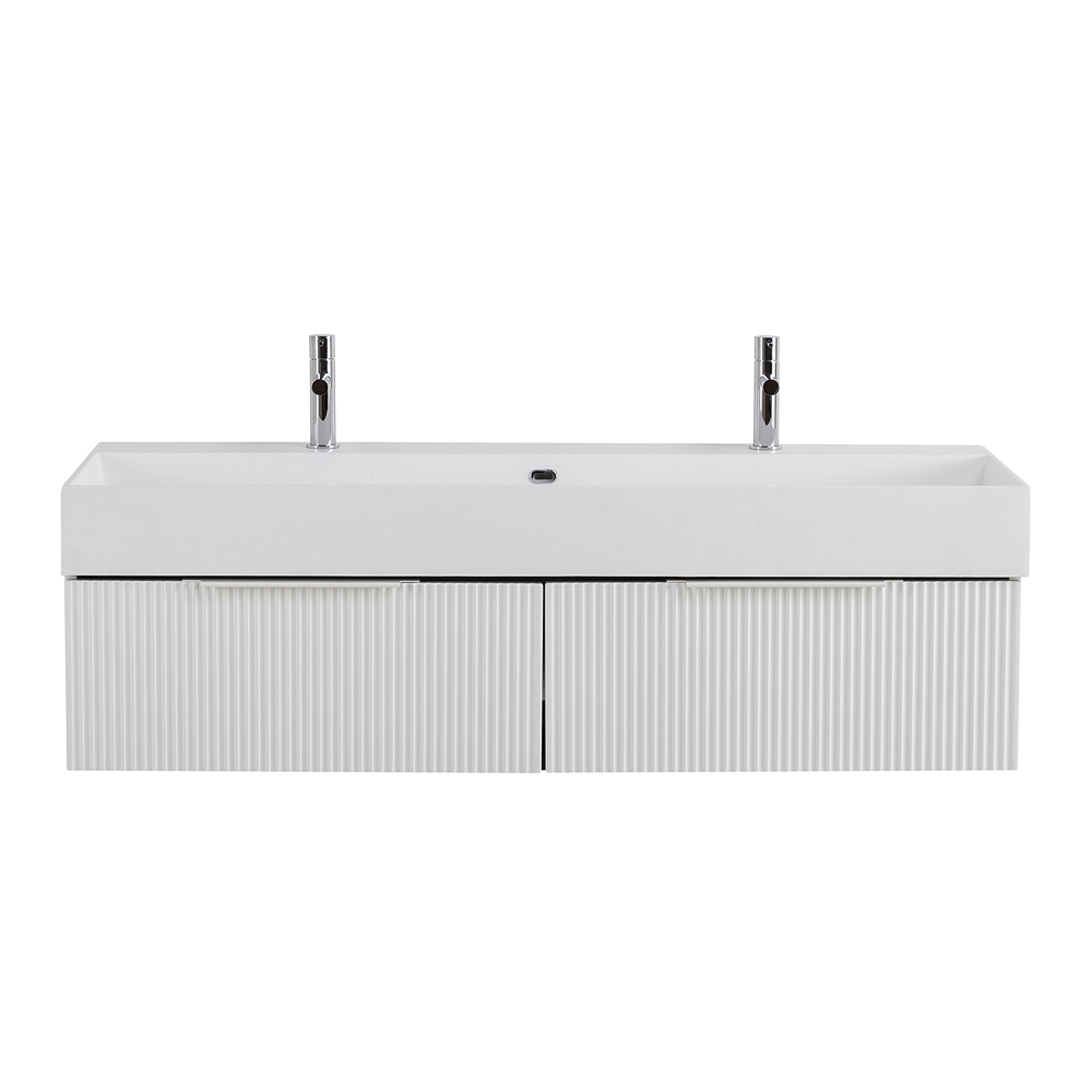 Тумба под раковину Cezares Premium 55426 120 см (белый матовый) подвесная