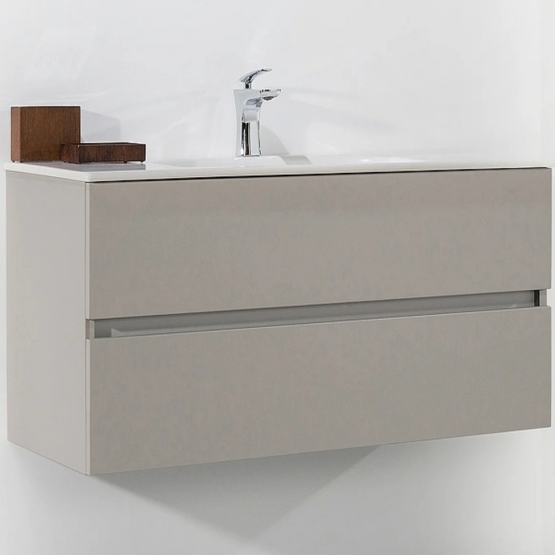 Тумба под раковину ArmadiArt Vallessi 837-120-С 120 см (кашемир матовый) подвесная