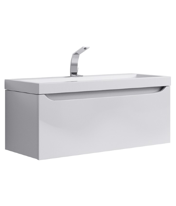 Тумба под раковину Aqwella Верона Ver.01.10/W 100 см (белый) подвесная