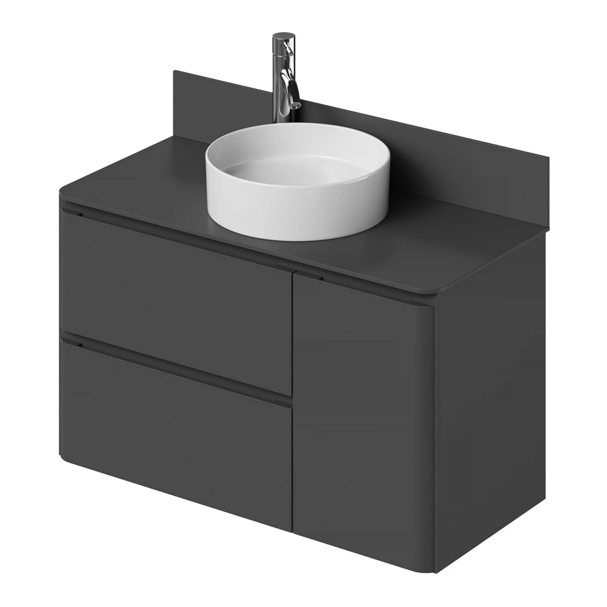 Тумба со столешницей Итана Roberto 4657810336124 100 см (графит) подвесная