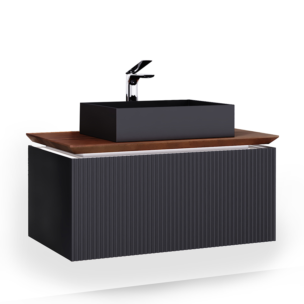 Тумба под раковину Jorno Strong Str.01.100/P/A 100 см (антрацит)