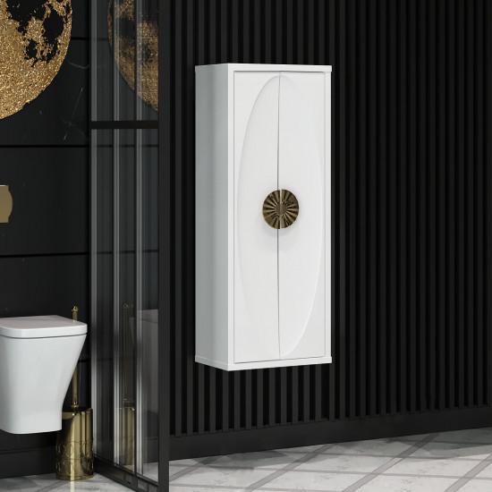 Пенал Opadiris Ибица 00-00003630 45 см (белый/золото) подвесной