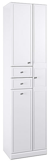 Пенал Aqwella Барселона Ba.05.05 50 см (белый) с корзиной напольный