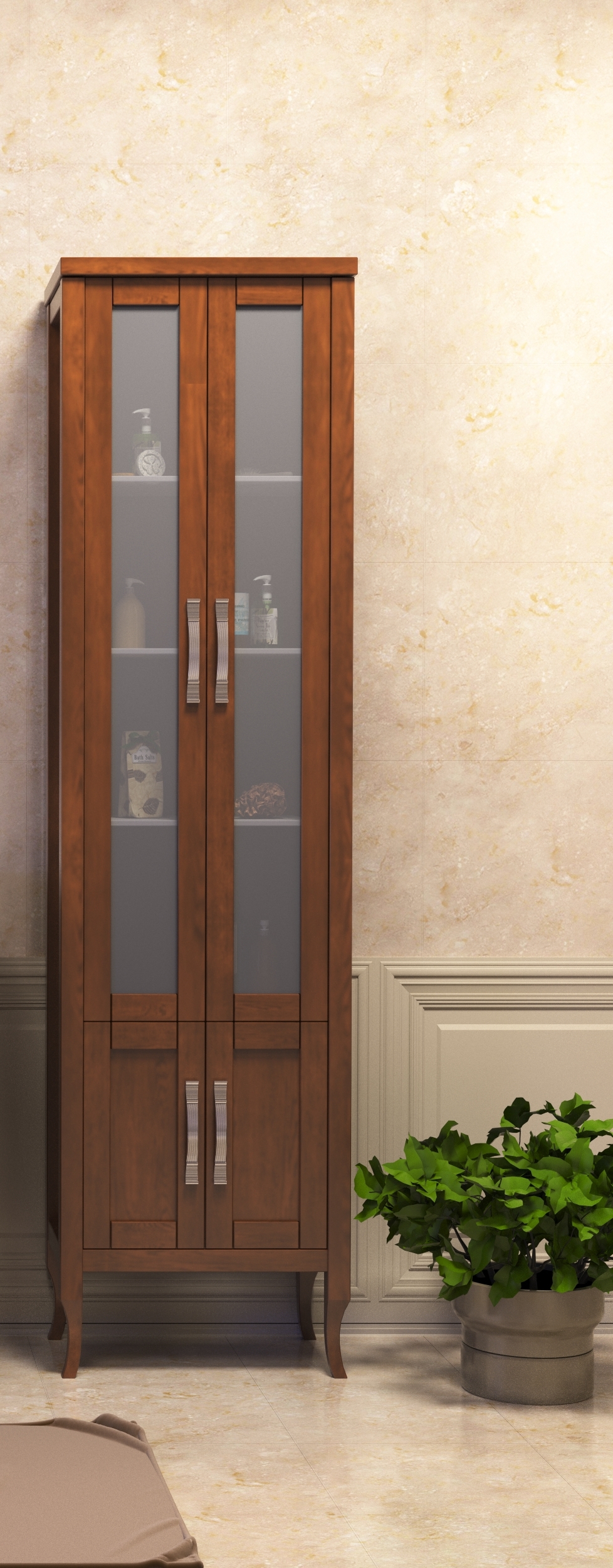 Пенал Opadiris Мираж 00-00000050 50 см (светлый орех) напольный