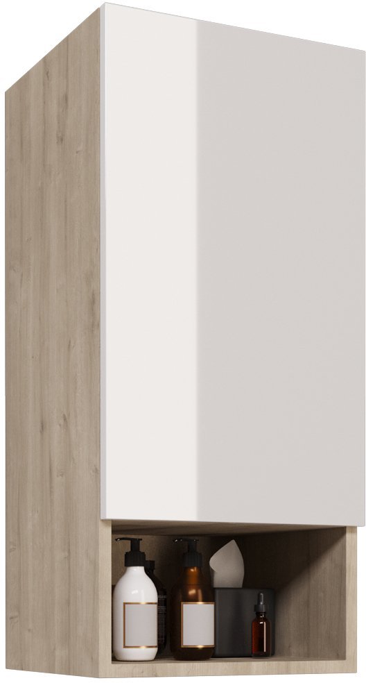 Полупенал Dreja Perfecto 35 см (дуб эврика/белый) подвесной