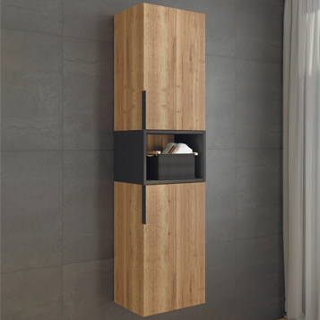 Пенал Comforty Штутгарт 40 см (дуб тёмно-коричневый) подвесной