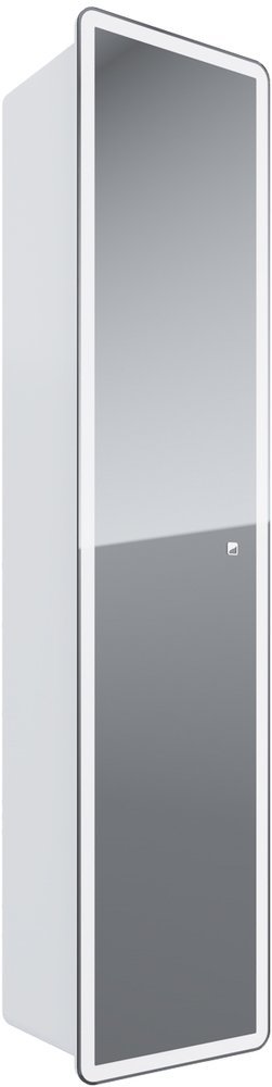 Пенал Dreja Point 40 см подвесной, зеркальный (с подсветкой)