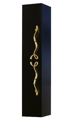 Пенал Aqwella Due amanti DUE0525BLK 25 см (черный) подвесной