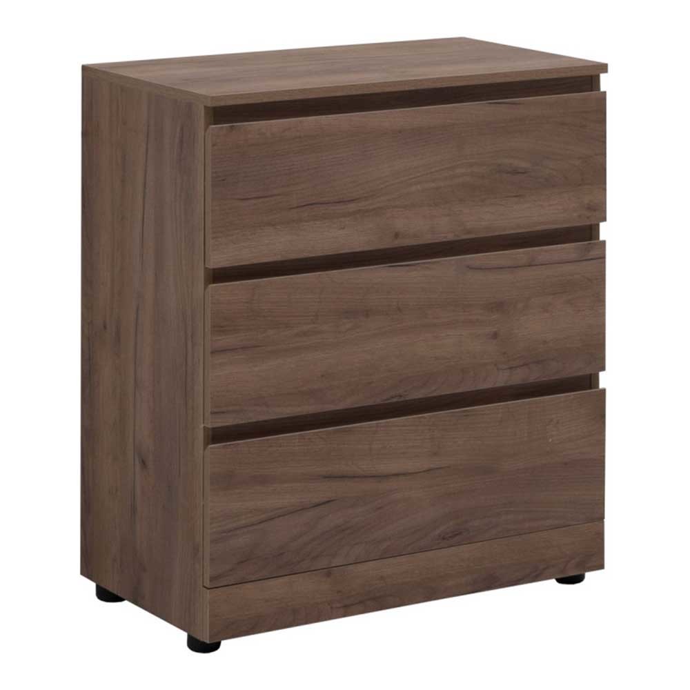 Комод Aquanet Сканди 302550 70 см (дуб крафт) 3 ящика