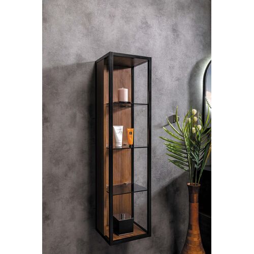 Пенал ArmadiArt Loft 896-D 30 см (dark wood)