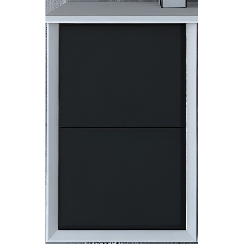 Шкаф Cezares Bellagio 54718 35 см (графит матовый/белый) подвесной