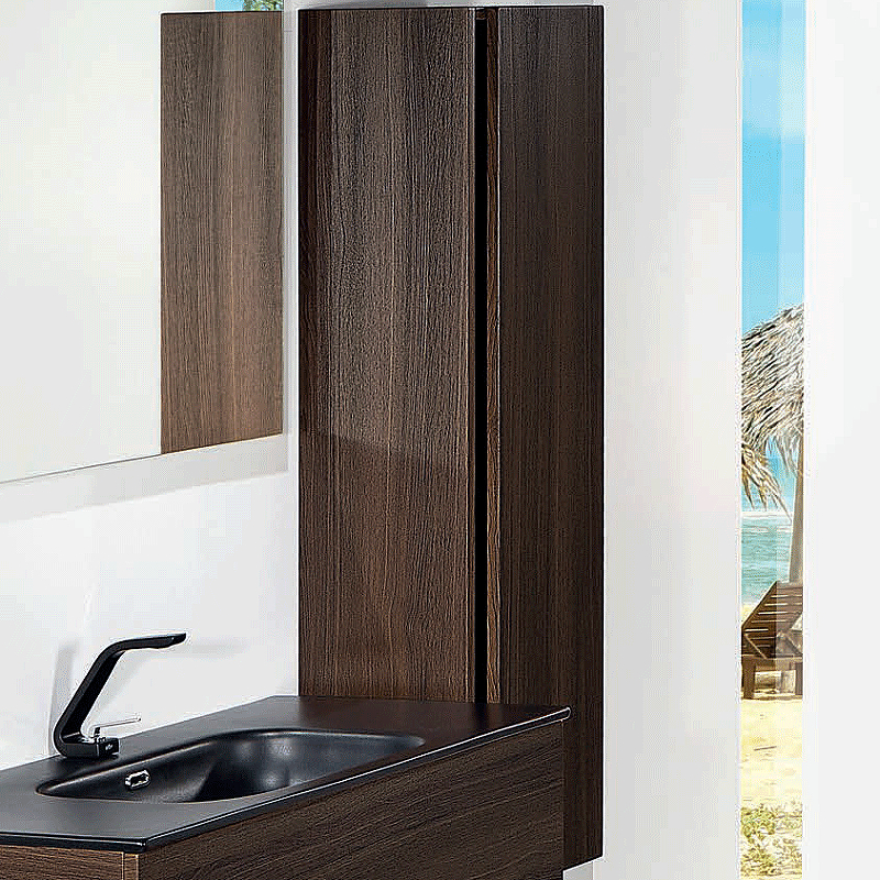 Пенал ArmadiArt Vallessi 836-D 35 см (дуб тёмный матовый) подвесной