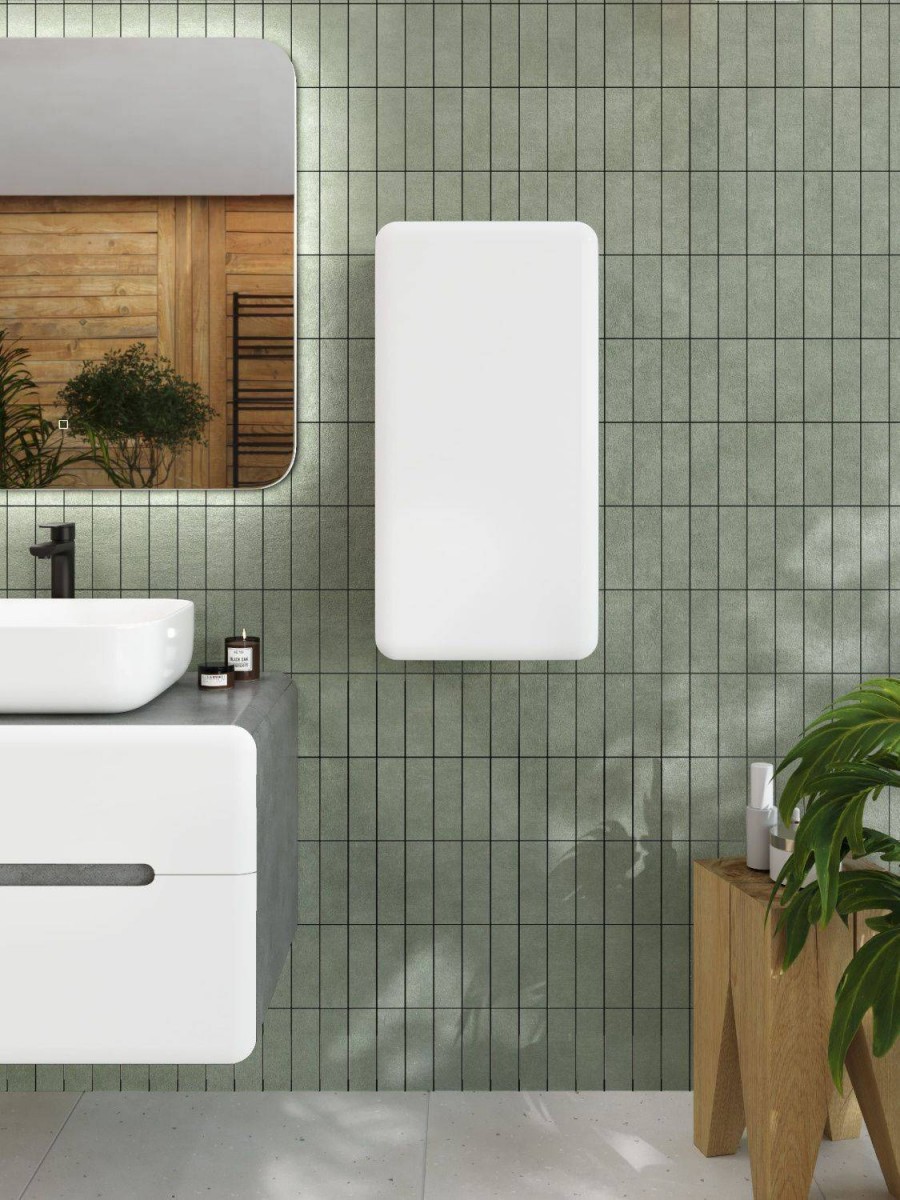 Шкаф Art&Max Genova AM-Genova-700-1A-SO-LN 35 см (бетон лофт натуральный/белый) подвесной