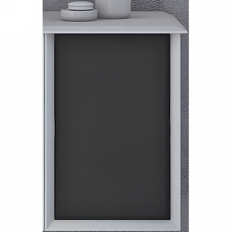 Шкаф Cezares Bellagio 54863 35 см (графит матовый/белый) подвесной