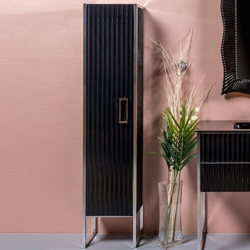 Пенал ArmadiArt Monaco 868-BCR 35 см (чёрный/хром)