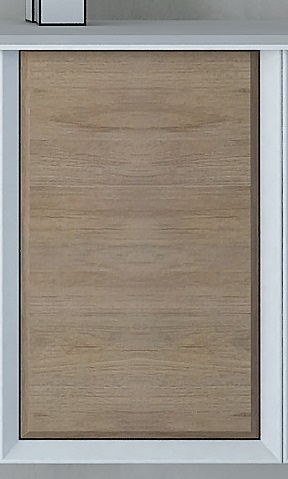 Шкаф Cezares Bellagio 54864 35 см (дерево светлое/белый) подвесной