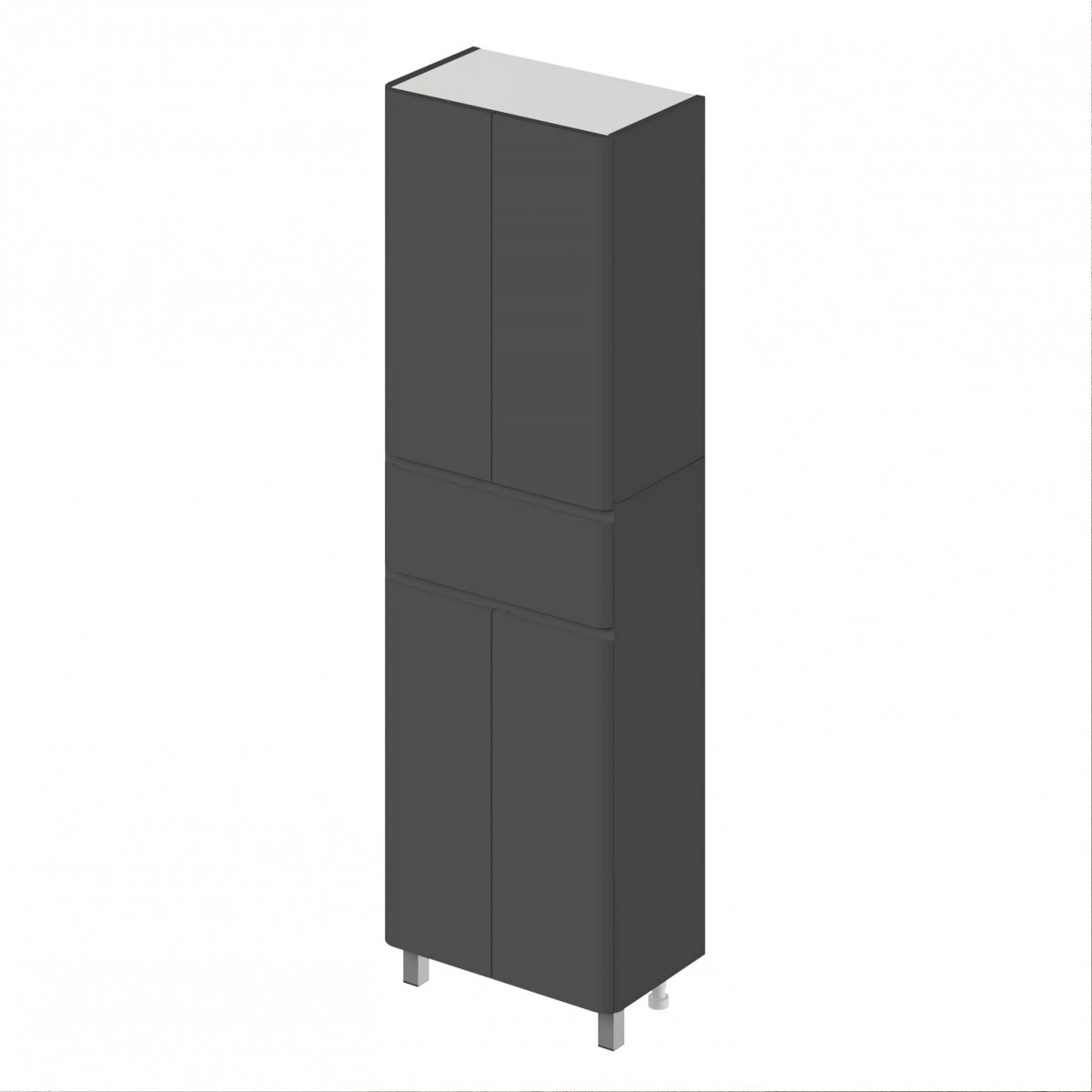 Пенал Итана Roberto 4657828216616 60 см (графит) напольный