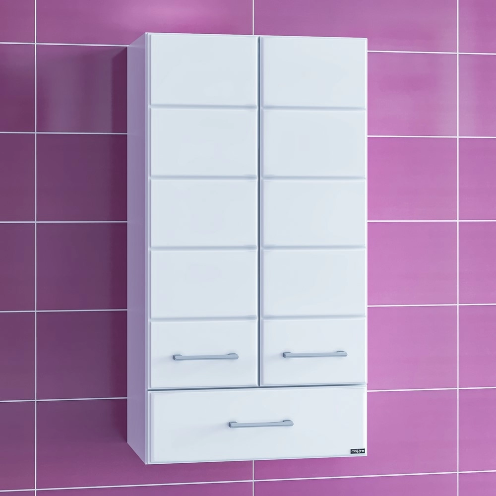 Шкаф СанТа Омега 407004 48 см (белый) над стиральной машиной