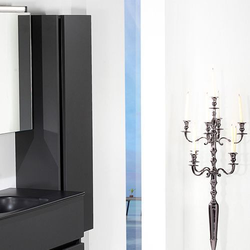 Пенал ArmadiArt Vallessi 836-A glossy 35 см (антрацит) подвесной