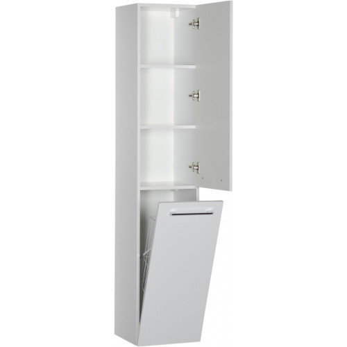 Пенал Aquanet De Aqua Тока 1s R 30 см (белый) с бельевой корзиной подвесной