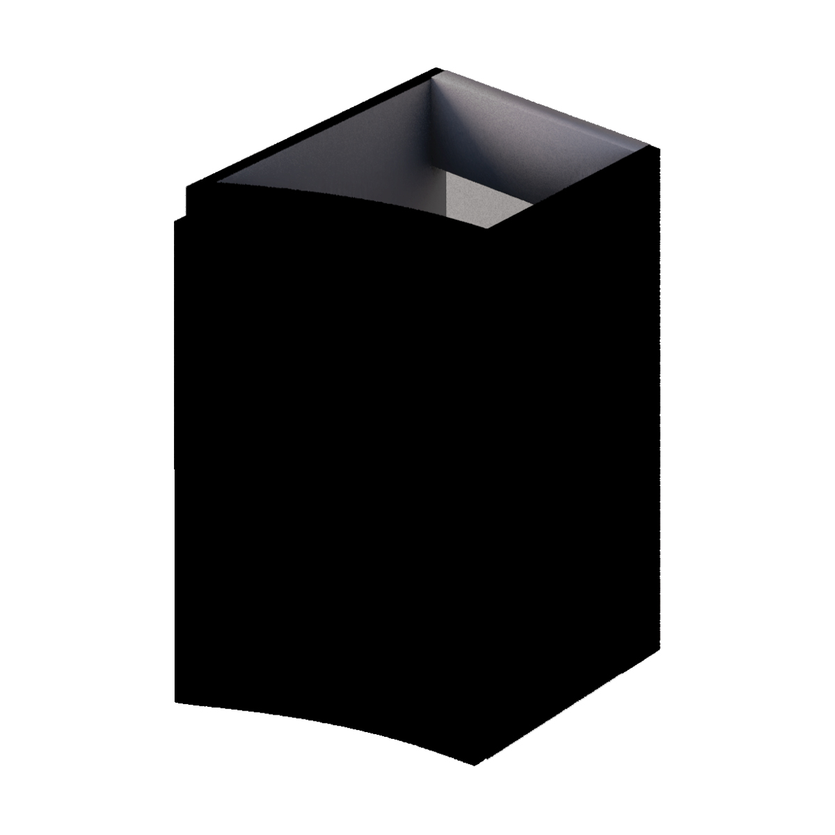 Шкаф Cezares Vague L 55284 34 см (чёрный матовый) подвесной