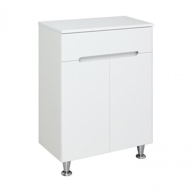 Полупенал Runo Парма 00-00001041 60 см (белый) напольный