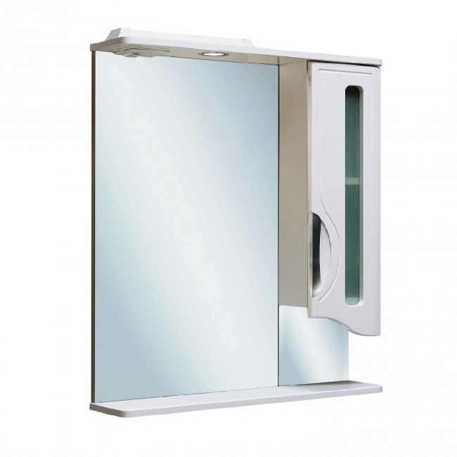 Зеркальный шкаф Runo Толедо R 00000001040 65 см (белый)