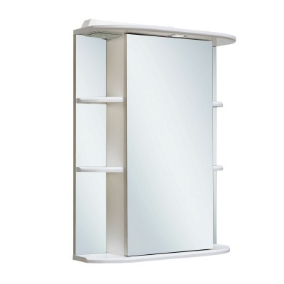 Зеркальный шкаф Runo Гиро R 00000000020 55 см (белый)