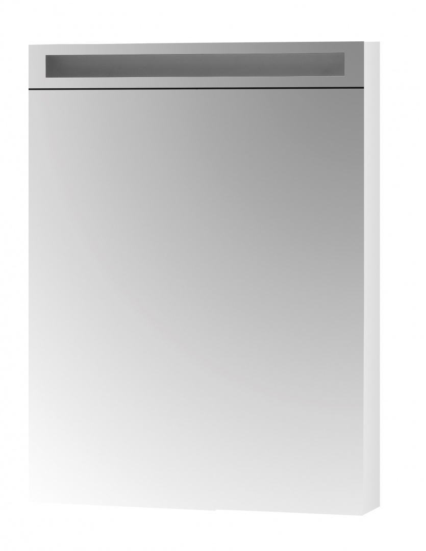 Зеркальный шкаф Dreja.eco Uni 600*811 мм (LED) (белый)