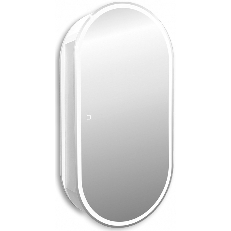 Зеркальный шкаф Abber Kontur AG6339S 1000*500 мм (LED) белый матовый