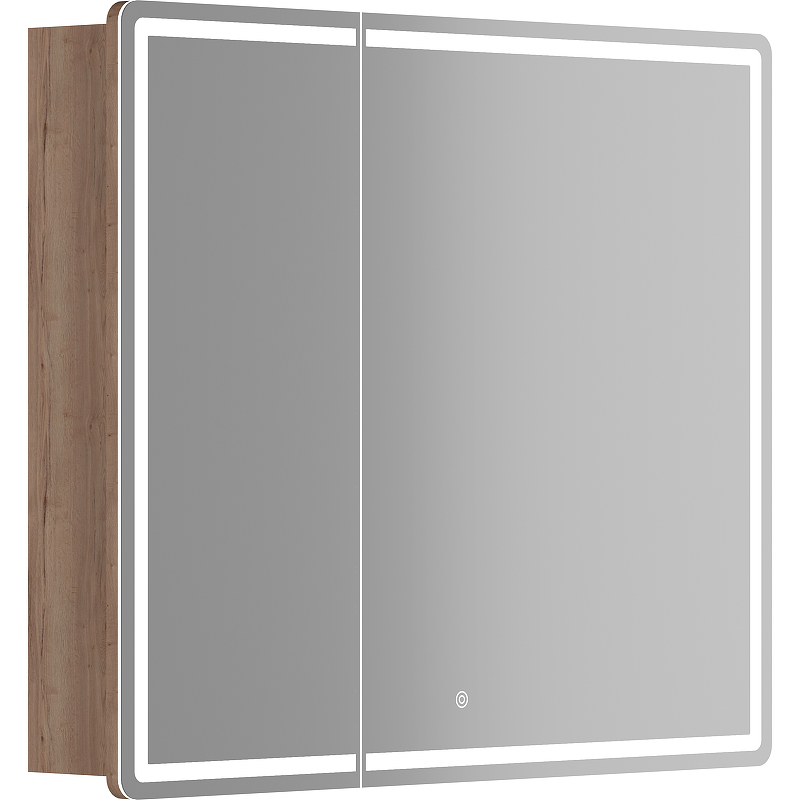 Зеркальный шкаф Sancos Mirror MI90EG 890*740 мм (LED) дуб галифакс